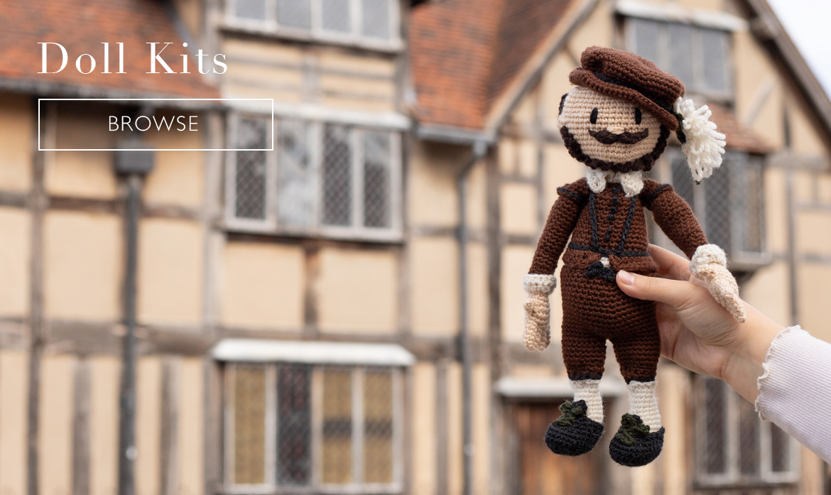 Doll kits crochet pattern william shakespeare toft